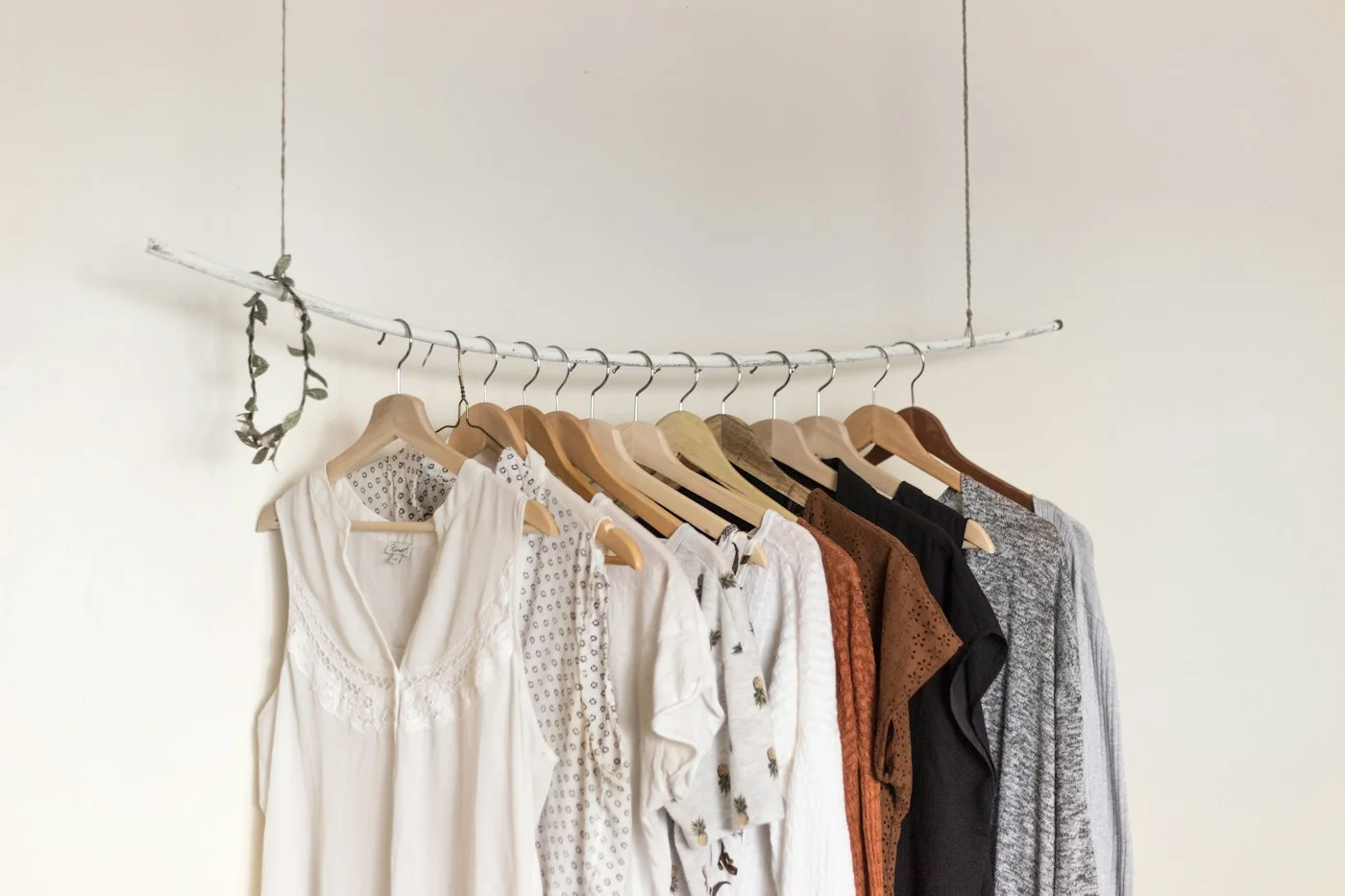 Clothing and accessories arranged as an outfit