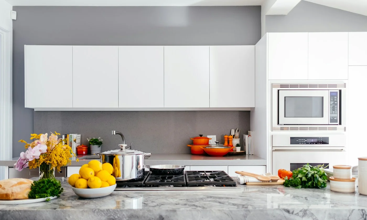 A lived-in kitchen workspace