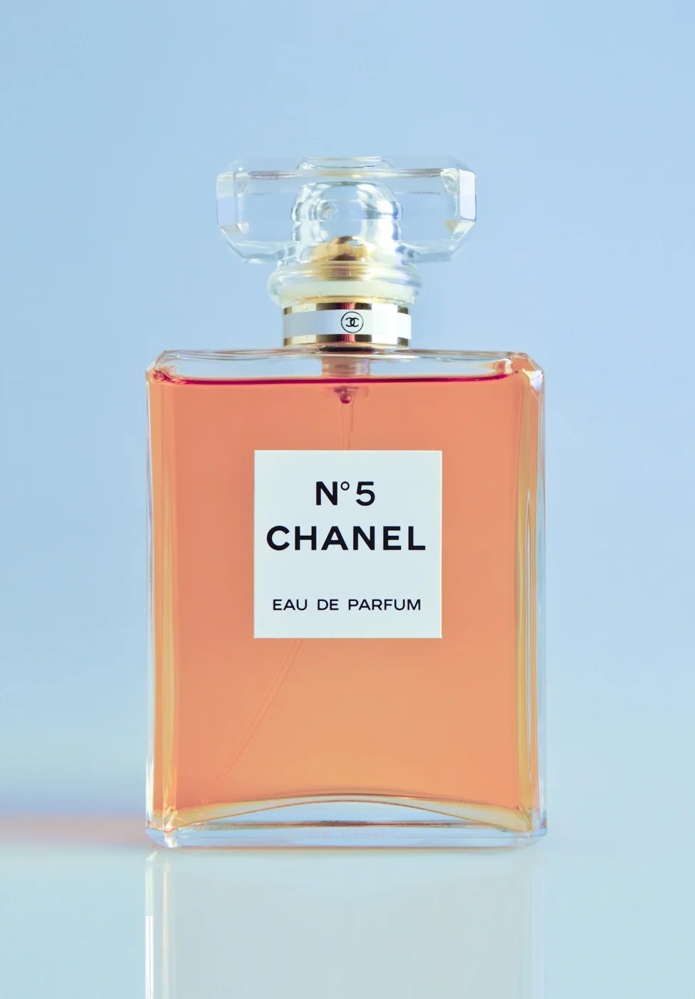Perfume bottle in soft light